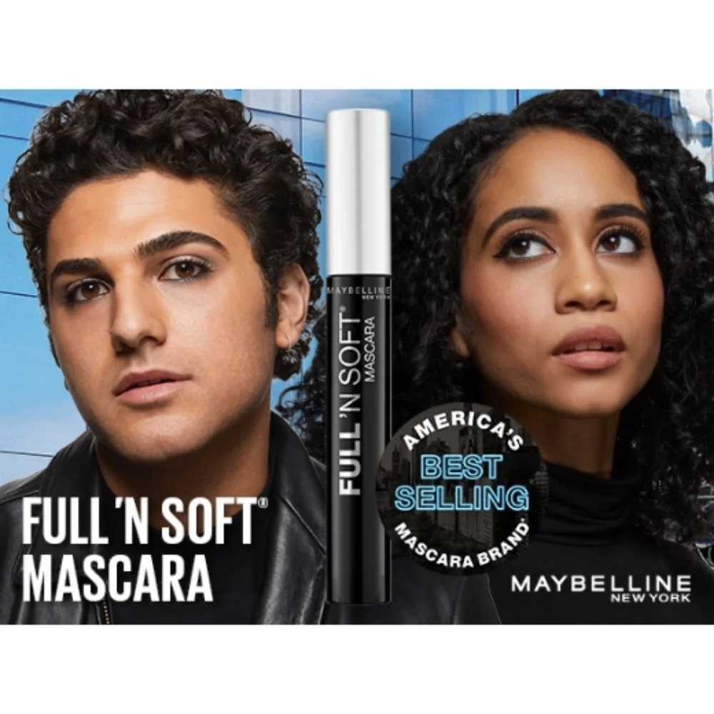 *3/15* NEW Maybelline New York Full 'N Soft Washable Mascara 301 Very Black